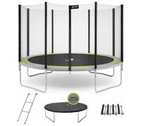 Kangui - Trampoline Rond Ø430cm avec Filet, échelle, bâche et kit d'ancrage - RALLI 430