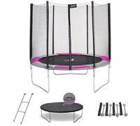 Trampoline Kangui RALLI Ø 244-250 cm - Enfant - Échelle, Bâche & Kit Ancrage - Certification CE & NF EN 71-14