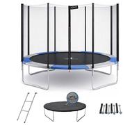 Kangui Trampoline RALLI Ø 426–430 cm – Enfant XXL – Échelle, bâche, kit d'ancrage – CE & NF EN 71-14