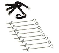 Kit De Fixation Trampoline 8pcs - Gris