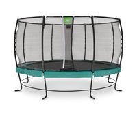 Trampoline rond - EXIT TOYS - Lotus Premium - ø427cm - Vert - Filet de sécurité Premium