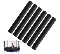 Trampoline Pole Covers, 6 Pieces Jump Trampoline Parts, UV-Resistant Fit 1in Rod Frame Protector for Garden Pool Backyard Camping Play Ground Boy Girl
