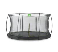 EXIT Trampoline Silhouette inground ø366cm avec filet de sécurité - noir