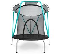 Trampoline enfant avec filet de sécurité- Ø 167cm Zippée-Trampoline enfant 3-8 ans acier galvanisé- intérieur- extérieur, max 25 kg