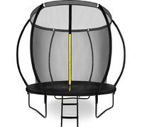 Trampoline pour enfants 244 cm avec filet et échelle - robuste et résistant aux intempéries