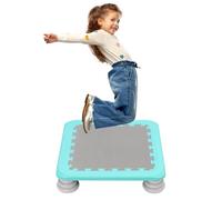 Trampoline pour Enfants, 65cm Mini Trampoline pour Tout-Petit avec Base antidérapante, Indoor Outdoor Use, Max chargé 75KG, Autisme Enfants Équipements de Formation sensorielle, Carré