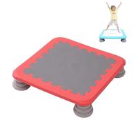 Trampoline pour Enfants, Planche de Trampoline avec Coussinet de Pied Amovible en Mousse PU, Charge Maximale de 165 Lb/75 Kg, Durable Et Facile À Nettoyer, pour Garçons Et Filles Red