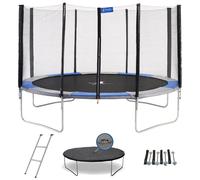 Kangui - Trampoline rond Ø430cm avec filet, échelle, bâche de protection et kit d'ancrage - RALLI 430