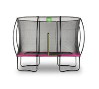 Trampoline Rectangulaire - EXIT TOYS - Silhouette - 214x305 cm - Rose - Extérieur
