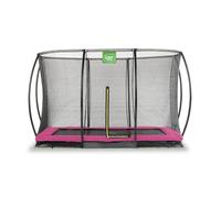 Trampoline Enterré Rectangulaire 214x305cm Avec Filet Rose TU