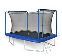 Trampoline rectangulaire - ROLIPO - 244 x 366 cm - Structure acier - Filet de sécurité