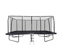 Jump4fun Trampoline JUMP4FUN – 17FT x 10FT – Filet de sécurité intégré – Noir
