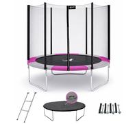 Kangui Trampoline rond Ø250 cm Ralli 250 avec filet, échelle, bâche et kit d'ancrage