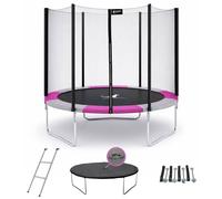 Kangui Trampoline rond Ø250 cm Ralli 250 avec filet, échelle, bâche et kit d'ancrage