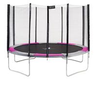 Kangui Trampoline RALLI Ø 360-365 cm Enfant Filet de sécurité CE & NF EN 71-14 Rose