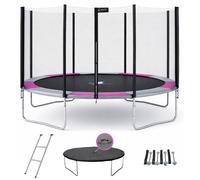 Kangui Trampoline RALLI Ø 360-365 cm – Enfant – Échelle, bâche & kit d'ancrage – CE & NF EN 71-14