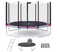 Kangui Trampoline RALLI Ø 360-365 cm – Enfant – Échelle, bâche & kit d'ancrage – CE & NF EN 71-14