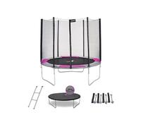 Kangui - Trampoline rond Ø250cm avec filet, échelle, bâche et kit d'ancrage - RALLI 250