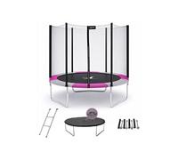 Kangui Trampoline rond Ø250 cm Ralli 250 avec filet, échelle, bâche et kit d'ancrage