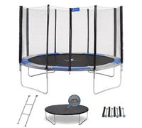 KANGUI Trampoline rond RALLI 360 - Avec filet, échelle, bâche de protection et kit d'ancrage - Ø 360 cm