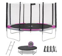 Kangui - Trampoline rond Ø430cm avec filet, échelle, bâche et kit d'ancrage - RALLI 430