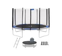 Kangui - Trampoline rond Ø430cm avec filet, échelle, bâche de protection et kit d'ancrage - RALLI 430
