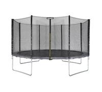 Trampoline rond Ø 430cm gris avec son filet de protection - Vénus - Trampoline de jardin 430cm 4m| Qualité PRO. | Normes EU