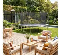 Trampoline Rond Ø 490cm Avec Accessoires - Jupiter Inner Xxl 4,90m 490 Cm Gris TU