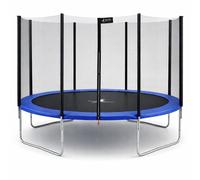 KANGUI Trampoline de jardin rond Ø360cm - Filet de sécurité - Bleu