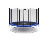 Kangui – Trampoline rond de jardin Ø430cm – Filet de sécurité – Bleu