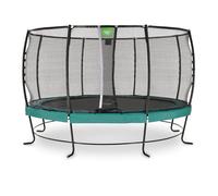 Trampoline rond - EXIT TOYS - Lotus Premium - ø427cm - Vert - Filet de sécurité Premium