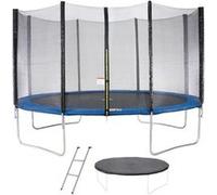 Trampoline rond KANGUI Ø430 cm bleu filet 1,80 m 88 ressorts Bleu G