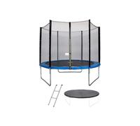 Trampoline rond KANGUI MAXI ECO Ø300 cm avec filet de sécurité, échelle et couverture Bleu