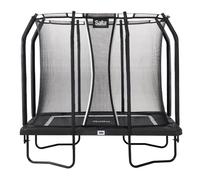 Trampoline 153 x 214 cm Edition Premium Noire rectangulaire avec filet de sécurité