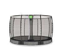 Trampoline Semi-enterré Ø366cm Protection Pieds Et Filet Premium Noir TU