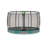 Trampoline Semi-enterré Ø366cm Protection Pieds Et Filet Premium Vert TU