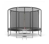 Trampoline Semi-Pro 12ft / 366cm Noir Avec Filet De Sécurité, Tapis De Saut, Coussin De Protection, Echelle - Noir