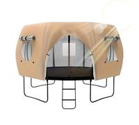 Trampoline Shade Cover - 14 Ft Weather Resistant UV Protector | Sunblock Shade Cloth Oxford Fabric | Round Canopy Tent Top Cover | For Outdoor Garden Patio Lawn Backyard Playground Children's Trampoli