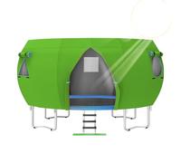 Trampoline Shade Cover, 14ft UV Protector, Weather Resistant Cloth with Compact Build, Outdoor Accessory with Sturdy Utility, Reliable Sunblock Aid for Garden Patio Lawn Backyard Playground