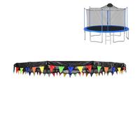Trampoline Shade Cover | Round Canopy with Colorful Flag and Cord