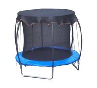 Trampoline Shade Cover Round Dustproof Sun Shade Net UV Protection Outdoor Windproof Canopy Tent with Ropes T Frame Trampoline Accessory PP Material 6FT 8FT 10FT 12FT 14FT Durable Garden Safety Cover