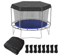 Trampoline Shade Cover, Sunscreen Canopy, UV Protection Tarp, Foldable Waterproof Roof Ideal for Outdoor Playground, Backyard, Play Area Use, 72.05 inches