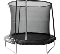 Trampoline Sportspower en acier, filet de sécurité inclus Noir 244x244x205 cm