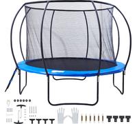 Trampoline SucceBuy 12ft, capacité de charge de 400 lbs, livré avec filet de sécurité, échelle et barre courbée. Résistant avec tapis de saut et coussin à ressort. Loisirs en plein air pour enfants et