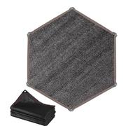 Trampoline Sun Shade Cover, Canopy Awning Sun Protection, Waterproof Foldable Sunblock Shades Cloth for Garden, Patio, Backyard, Outdoor Play Comfort, Black, Easy to Install