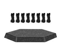 Trampoline Sun Shade Cover - UV Protection Top Canopy for 6ft 8ft 10ft 12ft 14ft Round Trampolines - Durable Waterproof Shade Protector for 6-Pole & 8-Pole Models - Outdoor Backyard Accessory - Black