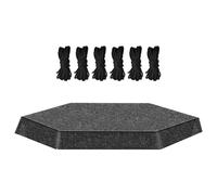 Trampoline Sun Shade Cover - UV Protection Top Canopy for 6ft 8ft 10ft 12ft 14ft Round Trampolines - Durable Waterproof Shade Protector for 6-Pole & 8-Pole Models - Outdoor Backyard Accessory - Black