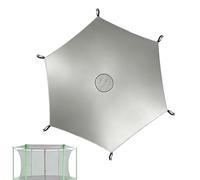 Trampoline Sun Shade | Waterproof Protective Sunblock Cloth - Leaf Protection Trampoline Tarp | Ideal for Outdoor Backyard Playground Porch Courtyard Garden Yard Patio Lawn Grassland