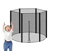 Trampoline Sunshade Net, Breathable Childrens Enclosure, Heavy Duty with Closures, Reinforced Triple Stitching Netting, Flexible Round Style with Straps, Backyard Activity Shield for Outdoor Play