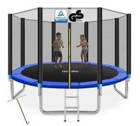 Trampoline - TECTAKE - trampoline d'extérieur, MODÈLE B, robuste, excellente élasticité, ressorts solides, filet de sécurité résista